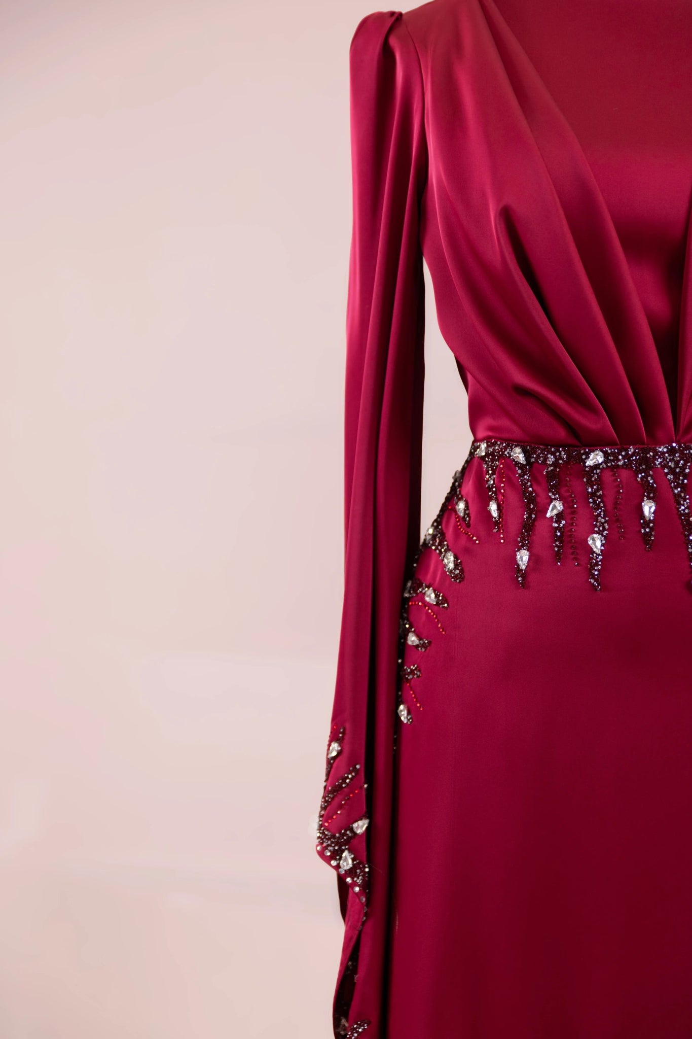 Sue Tesettür Abiye - FioraofDress - tesettur - abiye - BORDO - 38 - hijab - evening - dress