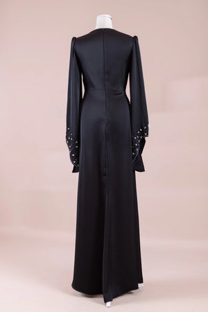 Sue Tesettür Abiye - FioraofDress - tesettur - abiye - SİYAH - 38 - hijab - evening - dress