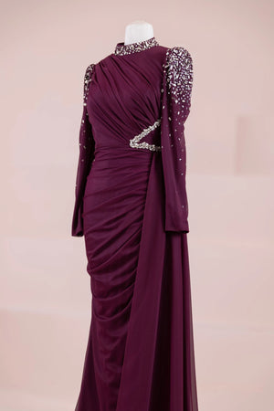 Syima Tesettür Abiye - FioraofDress - tesettur - abiye - cheryy - 38 - hijab - evening - dress