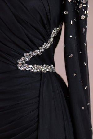 Syima Tesettür Abiye - FioraofDress - tesettur - abiye - Siyahh - 38 - hijab - evening - dress