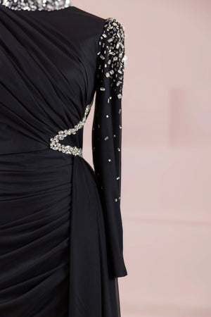 Syima Tesettür Abiye - FioraofDress - tesettur - abiye - Siyahh - 38 - hijab - evening - dress