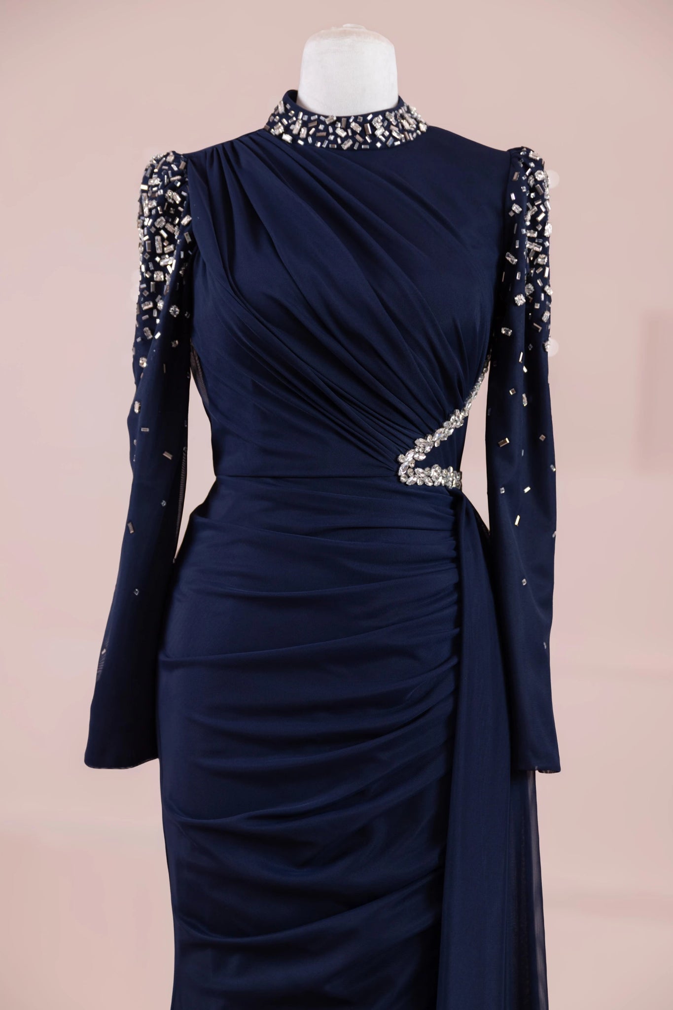 Syima Tesettür Abiye - FioraofDress - tesettur - abiye - lacivert - 38 - hijab - evening - dress