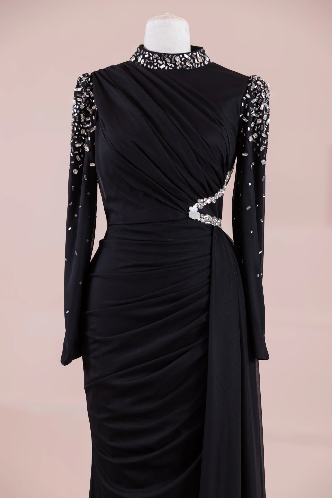 Syima Tesettür Abiye - FioraofDress - tesettur - abiye - Siyahh - 38 - hijab - evening - dress