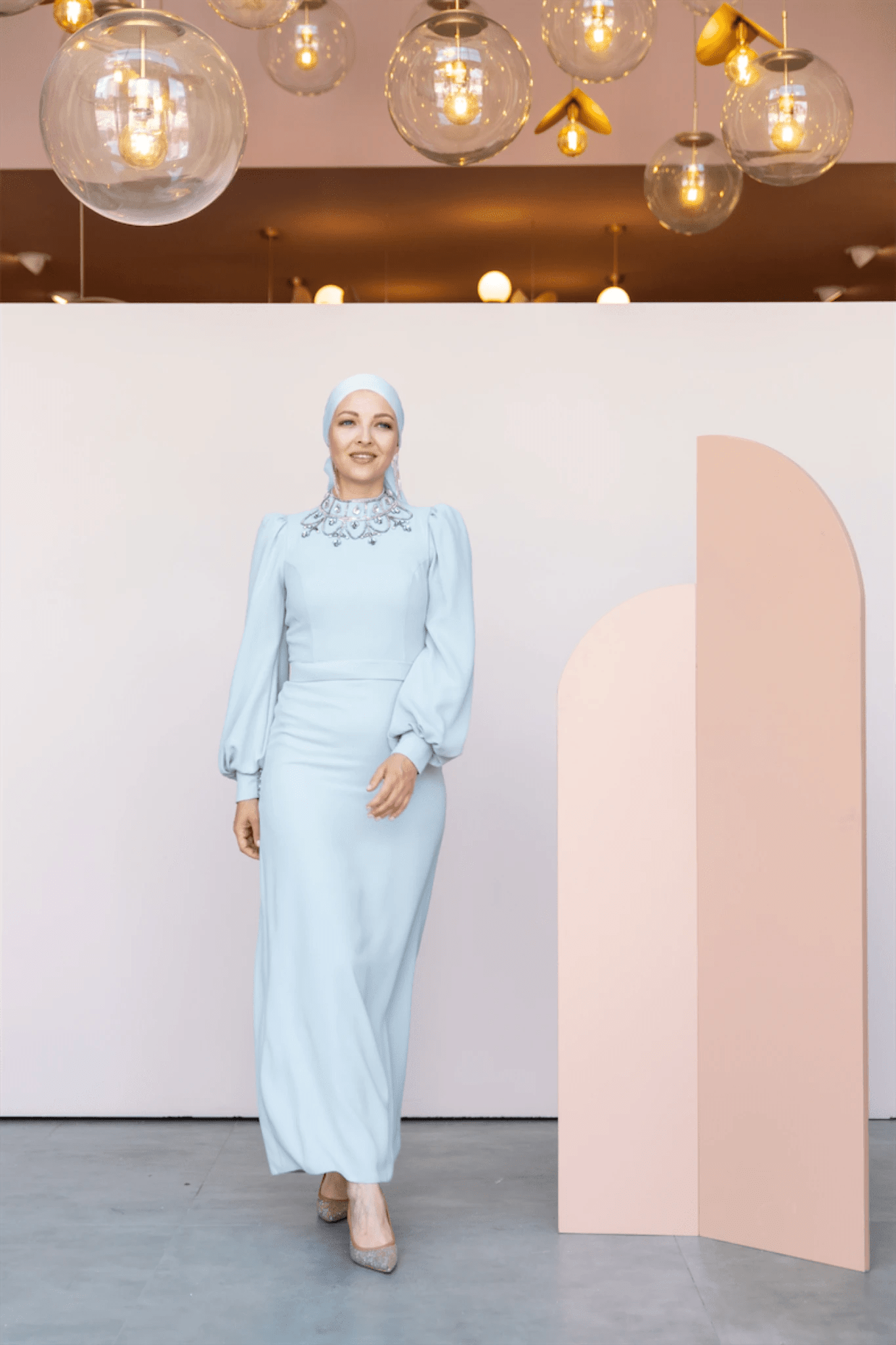 Taçmahal Tesettür Abiye - FioraofDress - tesettur - abiye - 46 - Mavii - hijab - evening - dress