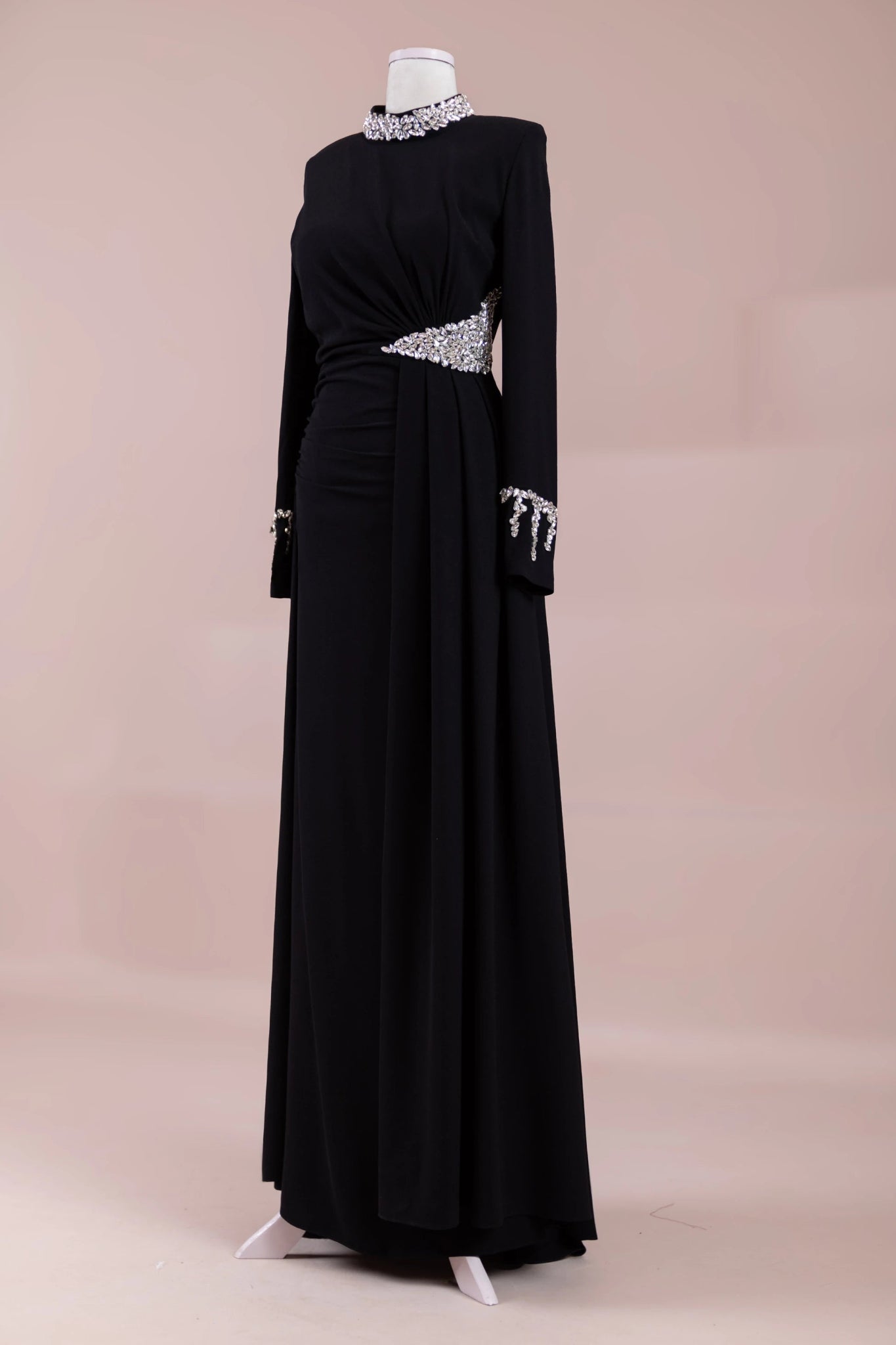Tasha Tesettür Abiyesar - FioraofDress - tesettur - abiye - Siyahh - 38 - hijab - evening - dress