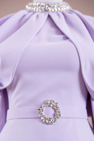 Tilu Tesettür Abiye - FioraofDress - tesettur - abiye - lila - 38 - hijab - evening - dress