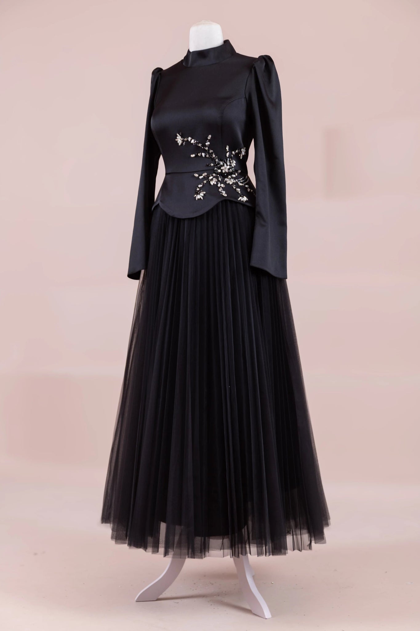 Tuéra Tesettür Abiye - FioraofDress - tesettur - abiye - Siyahh - 36 - hijab - evening - dress