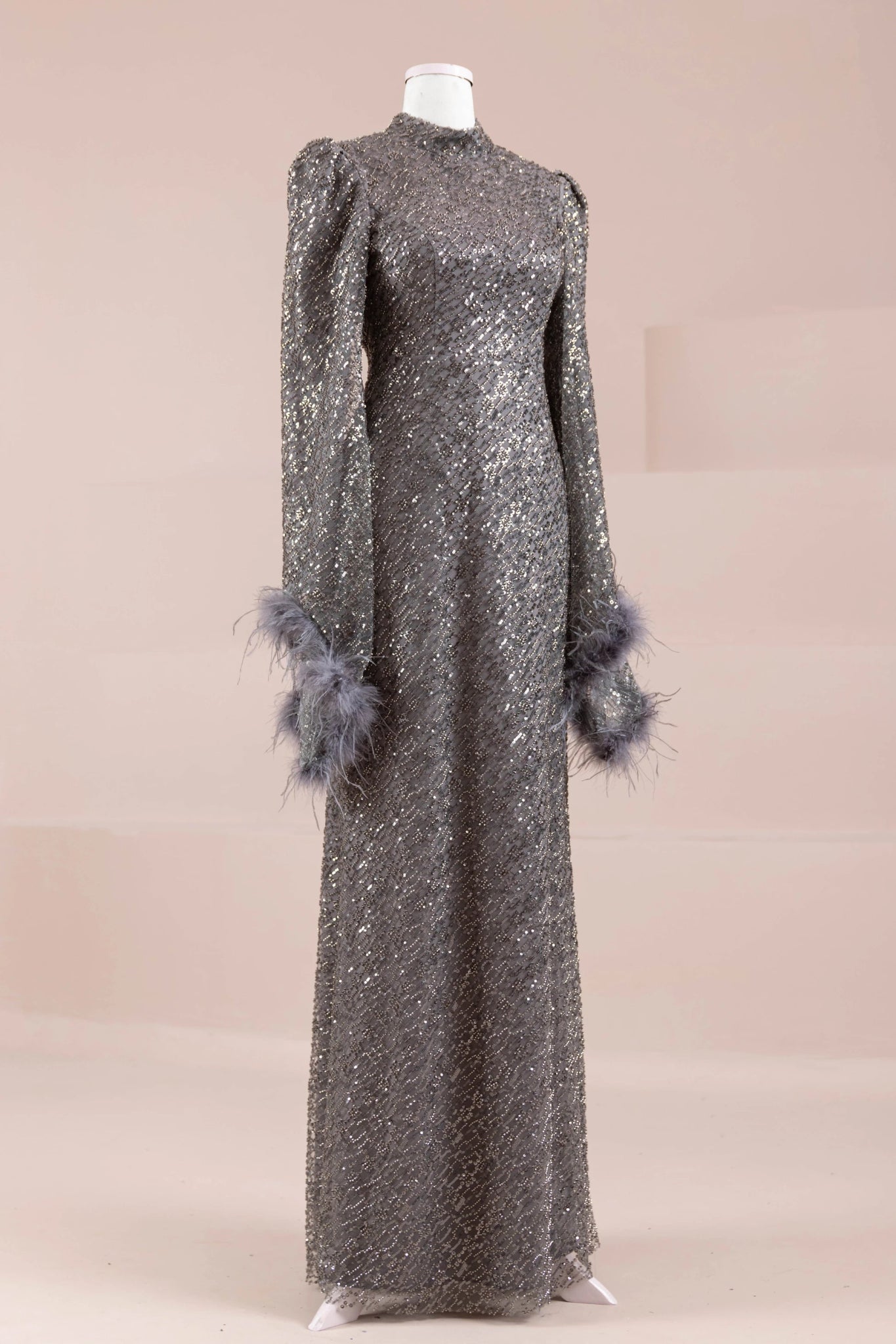 Tula Tesettür Abiye - FioraofDress - tesettur - abiye - gri - 38 - hijab - evening - dress