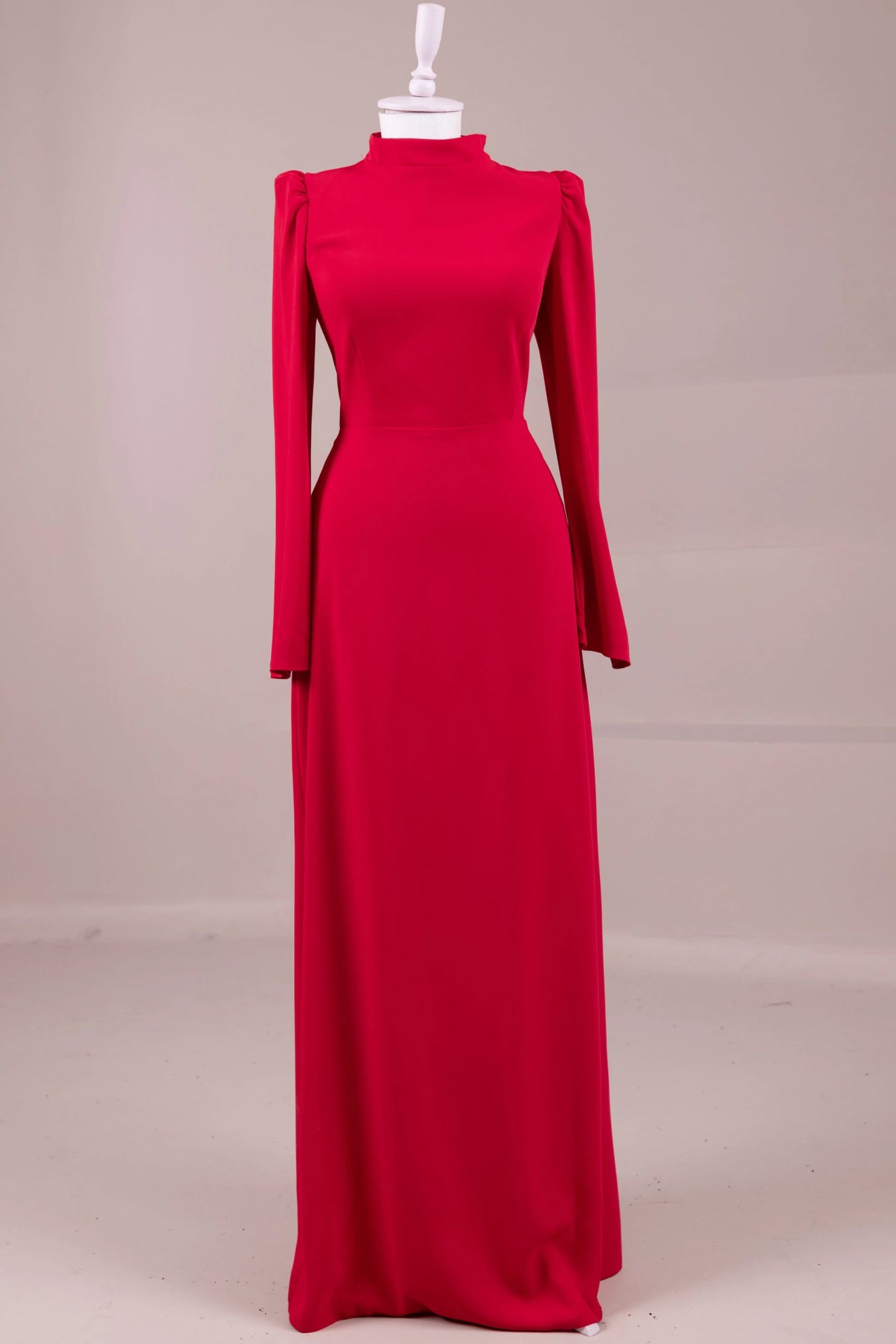 Valen Tesettür Abiye - FioraofDress - tesettur - abiye - Kırmızı - 38 - hijab - evening - dress