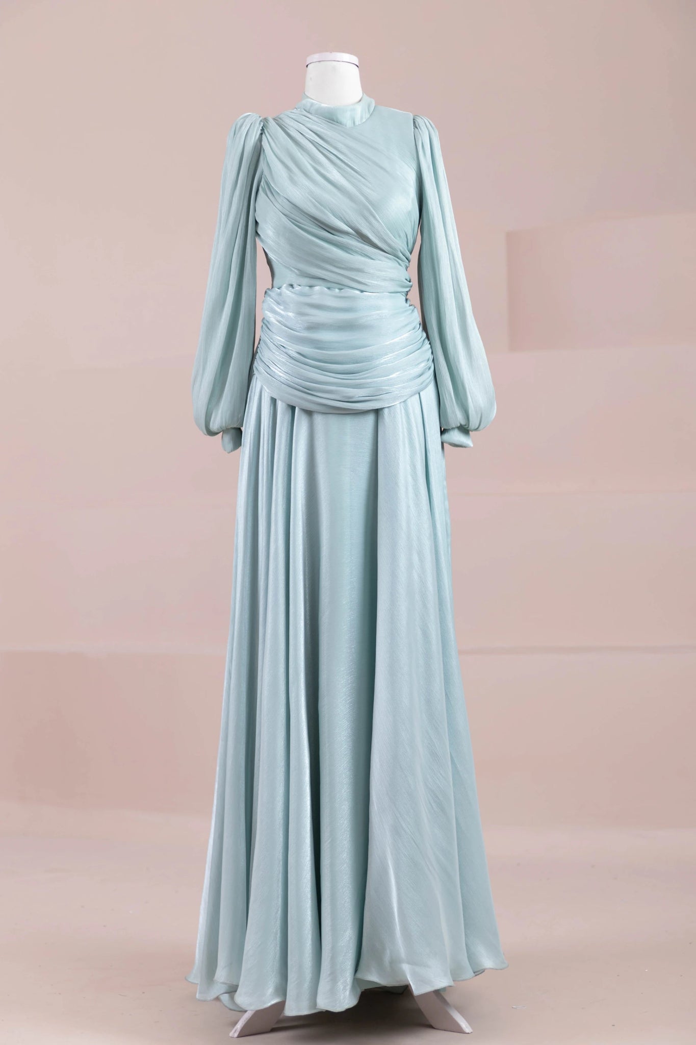 Vela Tesettür Abiye - FioraofDress - tesettur - abiye - mint yeşili - 38 - hijab - evening - dress