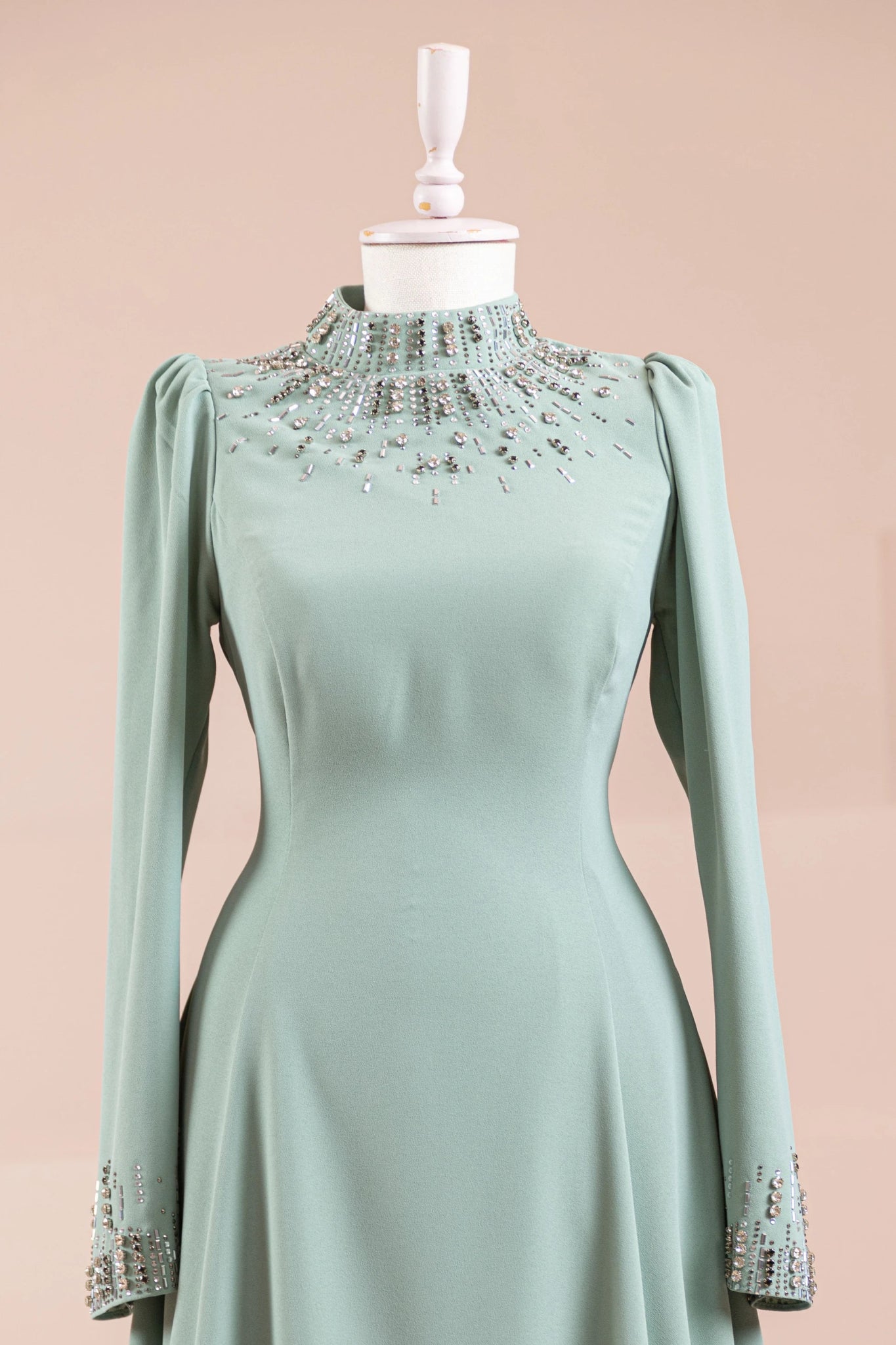 Velna Tesettür Abiye - FioraofDress - tesettur - abiye - mint - 38 - hijab - evening - dress