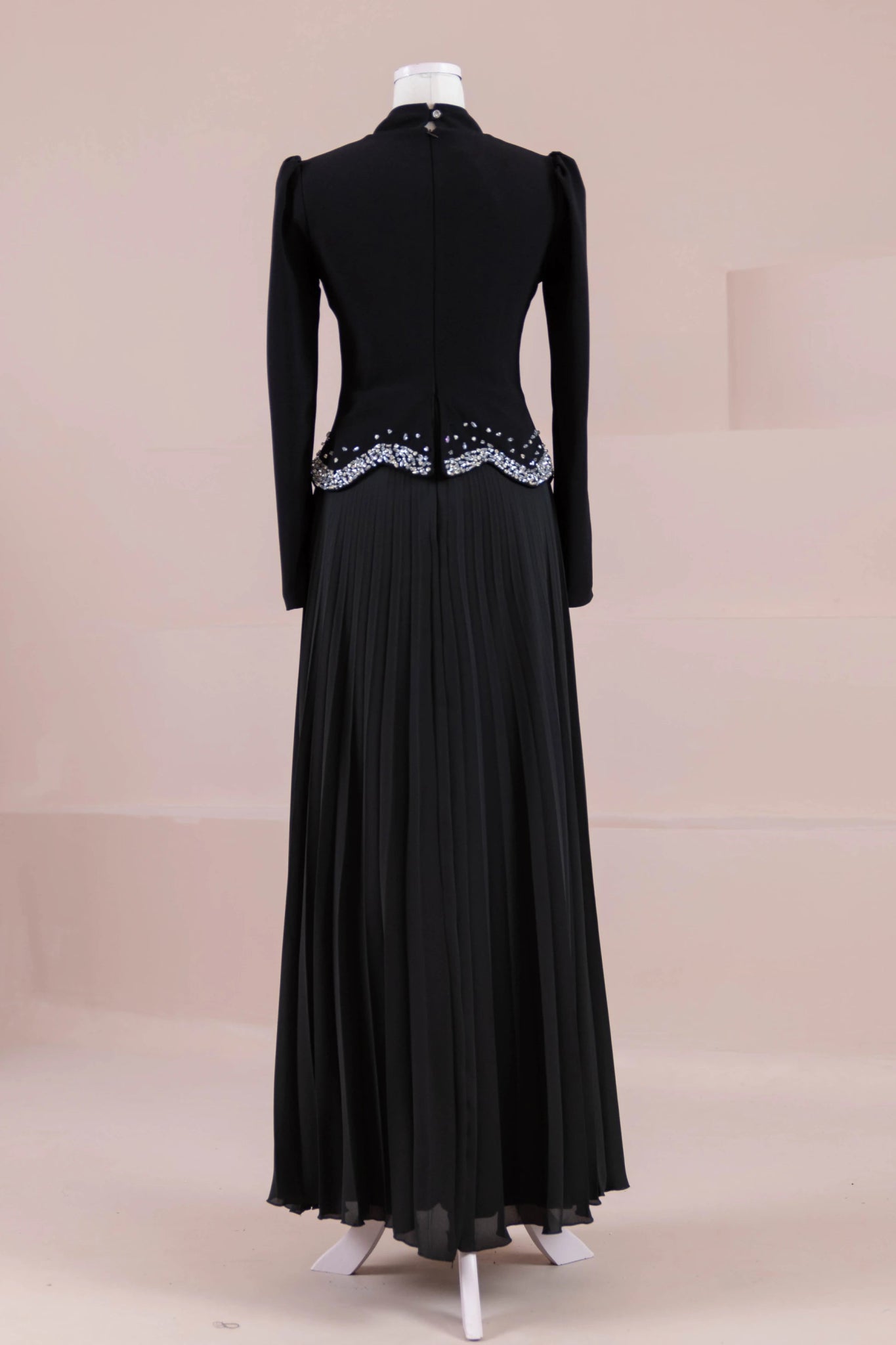 Velor Tesettur Abiye - FioraofDress - tesettur - abiye - Siyahh - 38 - hijab - evening - dress