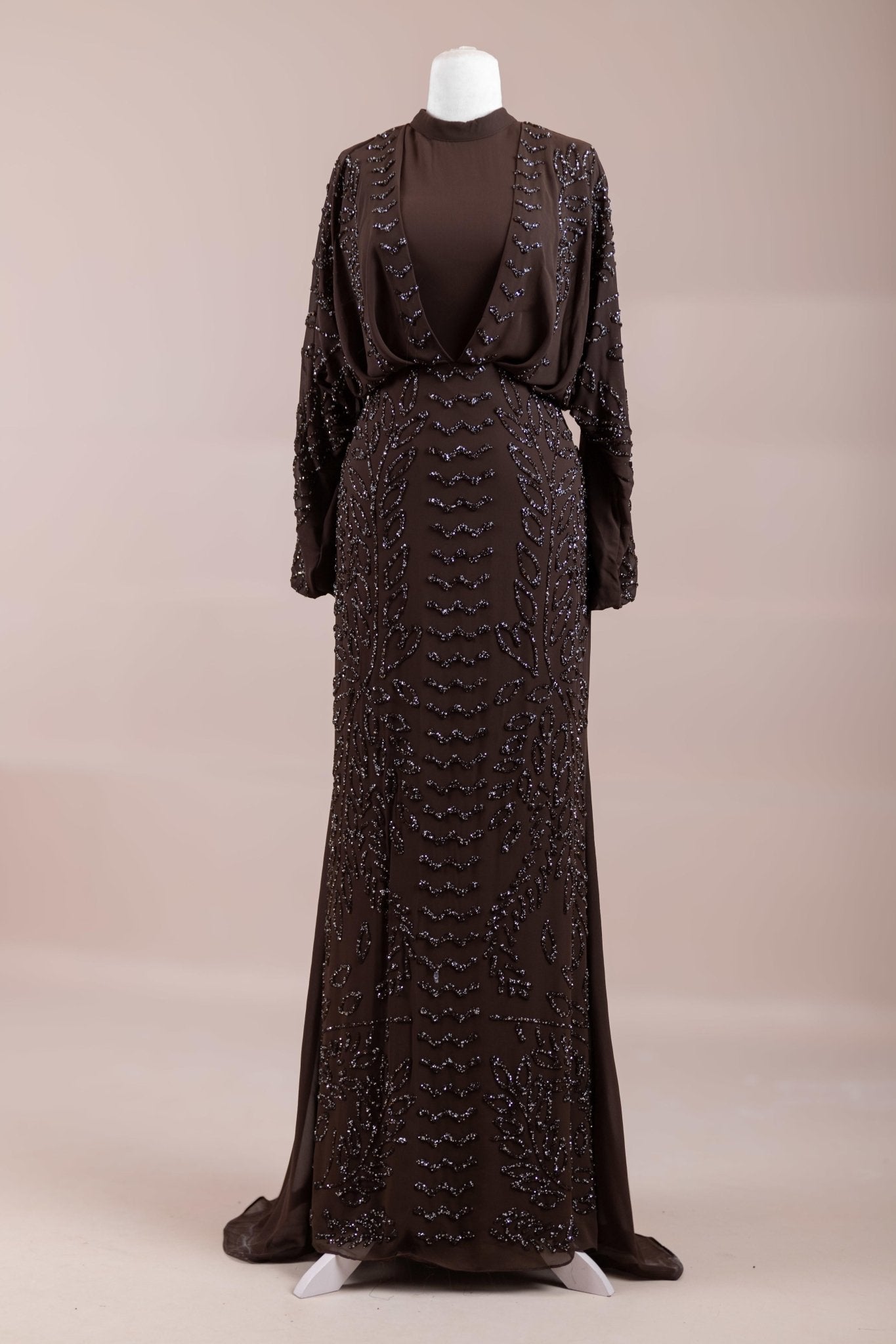 Vexana Tesettür Abiye - FioraofDress - tesettur - abiye - Kahverengi - 38 - hijab - evening - dress