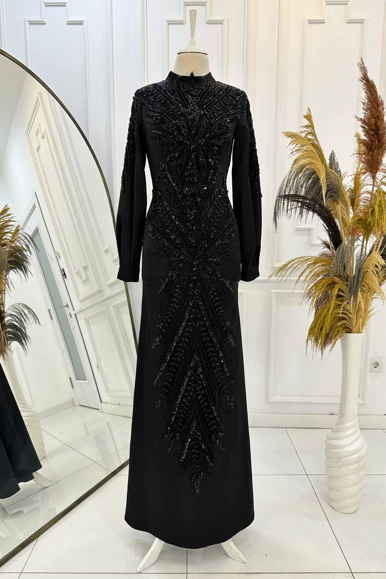 Yıldız Abiye - FioraofDress - tesettur - abiye - 48 - rose - hijab - evening - dress