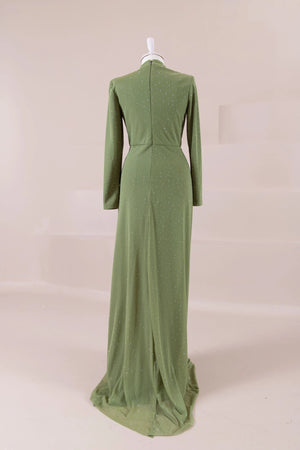 Zarif Tesettür Abiye - FioraofDress - tesettur - abiye - 44 - Yağı Yeşil - hijab - evening - dress