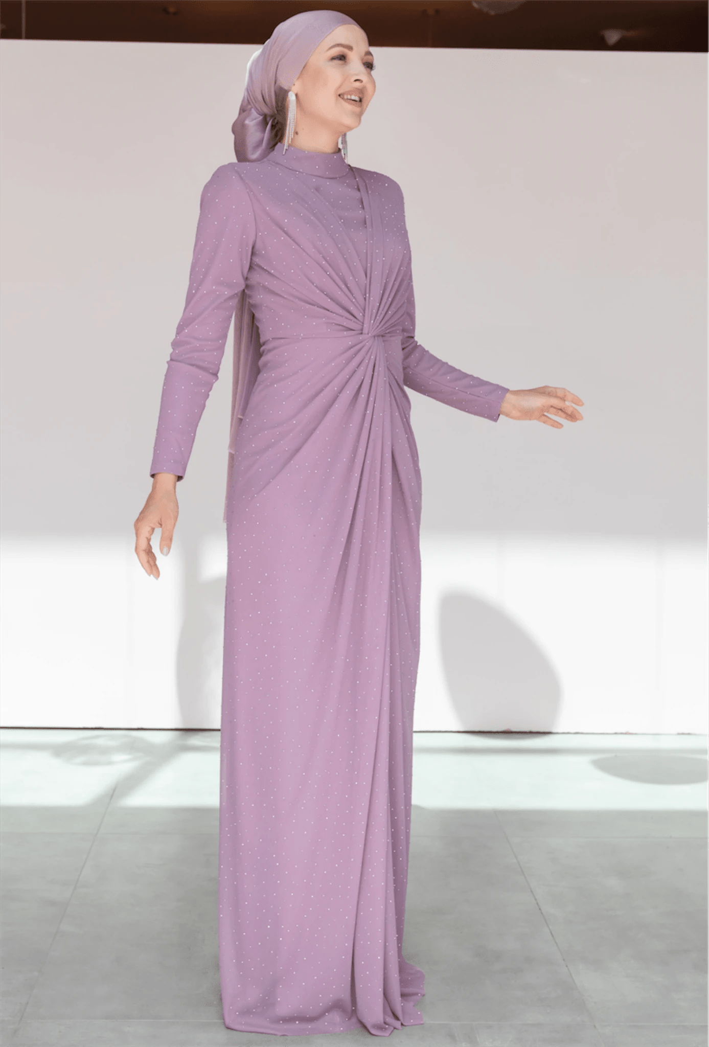 Zarif Tesettür Abiye - FioraofDress - tesettur - abiye - 44 - Pudra - hijab - evening - dress