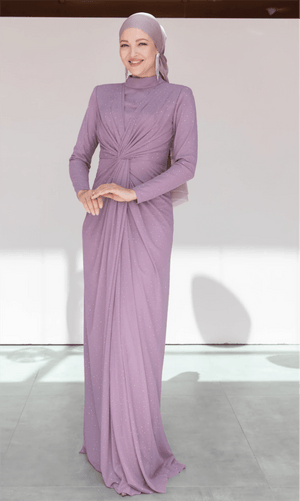 Zarif Tesettür Abiye - FioraofDress - tesettur - abiye - 44 - Pudra - hijab - evening - dress