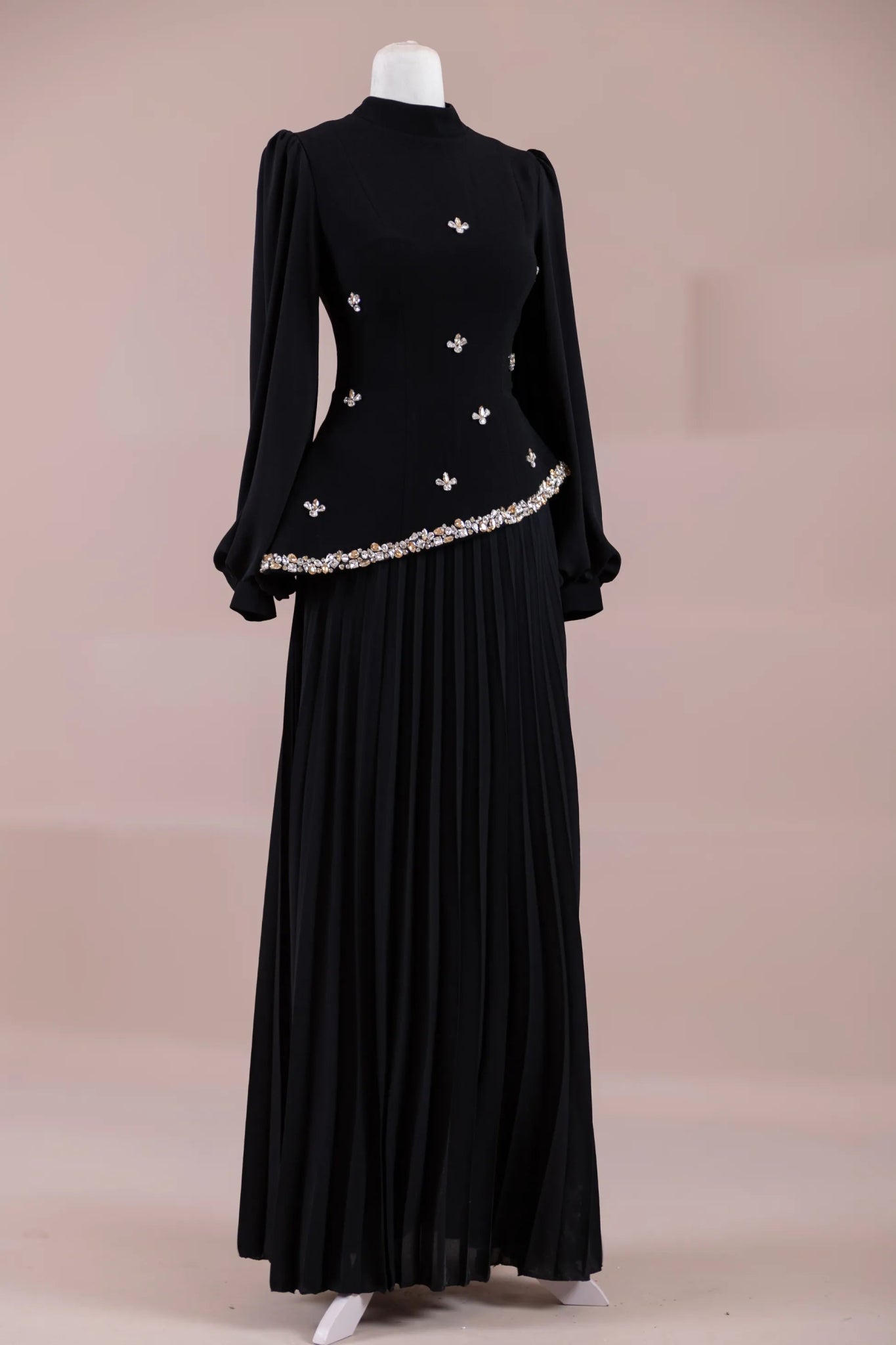 Zela Tesettür Abiye - FioraofDress - tesettur - abiye - Siyahh - 38 - hijab - evening - dress