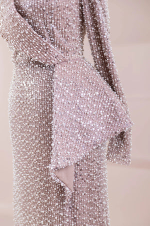 Ziva Tesettür Abiye - FioraofDress - tesettur - abiye - Pudra - 38 - hijab - evening - dress