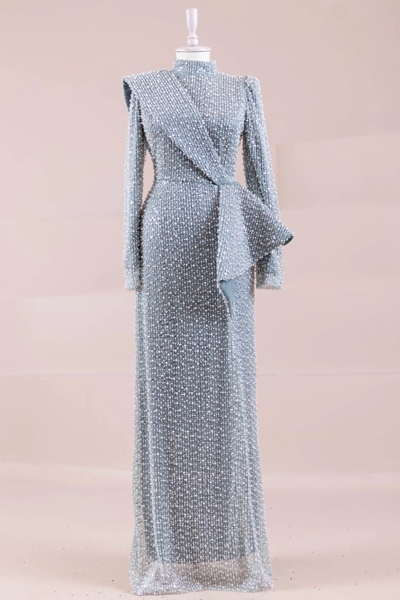 Ziva Tesettür Abiye - FioraofDress - tesettur - abiye - mint - 38 - hijab - evening - dress