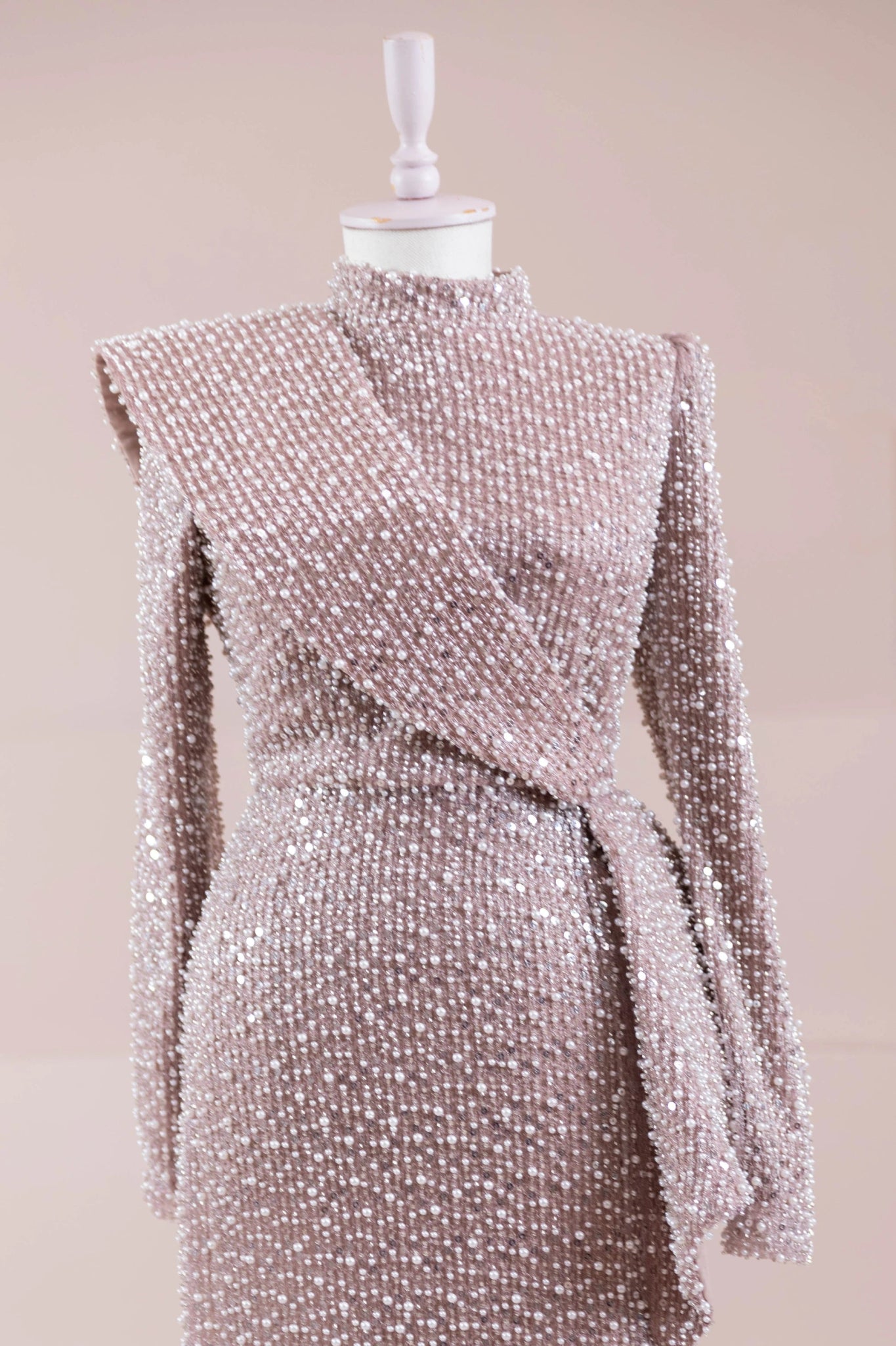 Ziva Tesettür Abiye - FioraofDress - tesettur - abiye - Pudra - 38 - hijab - evening - dress